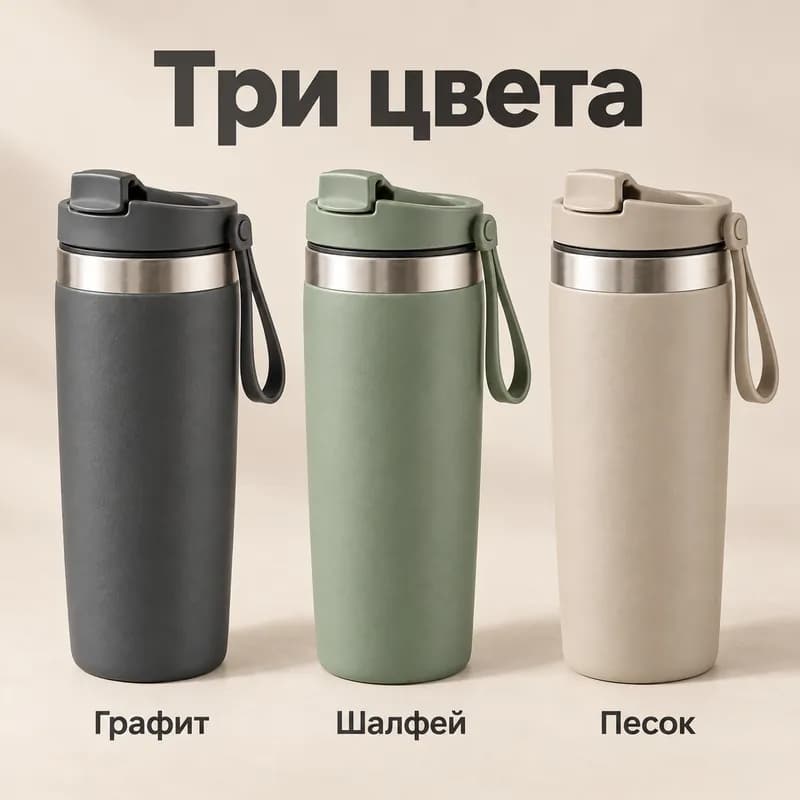 Три цвета термокружки