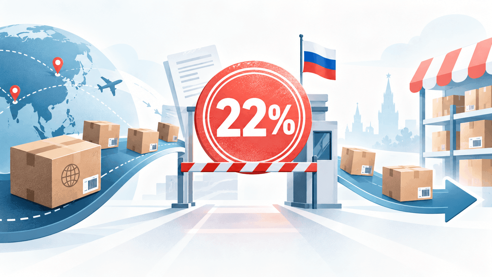 НДС 22% на зарубежные интернет-покупки с 2027 года: что это значит для продавцов маркетплейсов