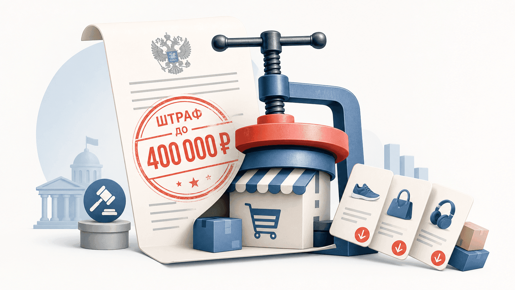 Штрафы до 400 000 руб. для маркетплейсов: что меняется для продавцов с 1 октября